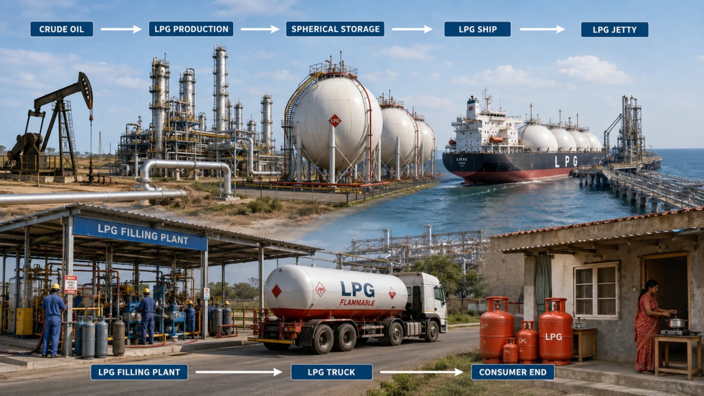 Dingsheng Energy LPG production, storage, transportation and distribution network